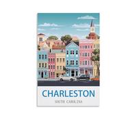 Puzzle 1000 pièces, Charleston, Caroline du Sud. Puzzle Classique 1000 pièces, Jeu éducatif, pour Adultes et Enfants, 70 x 50 cm.