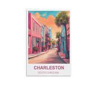 Puzzle 1000 pièces, Charleston, Caroline du Sud. Puzzles 1000 pièces pour Adolescents et Enfants. Jeu de Puzzle divertissant et Stimulant. Puzzle 70 x 50 cm.