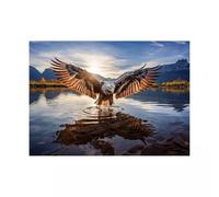 Puzzle 1000 pièces,Chasse à l'aigle Puzzl pour Adultes, Puzzles pour Adultes Jeu éducatif Défi Jouet, Jeu d'adresse pour Toute la Famille, Puzzle pour Adulte Enfants