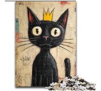 Puzzle 1000 pièces Chat Abstrait pour Adultes et Adolescents, Jeu Stimulant et interactif en Famille (50x75cm)