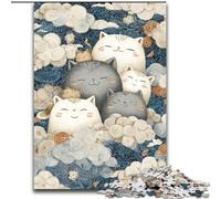 Puzzle 1000 pièces Chat Mignon pour Adultes et Adolescents, pour Un Moment de détente à la Maison Chaque pièce est Unique - Jeu Familial Stimulant et Amusant (26x38cm)