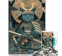 Puzzle 1000 pièces Chat Ninja Puzzles 1000 pièces décoration Murale Cadeaux d'anniversaire et de Noël Uniques Convient pour Et 14 38x26cm