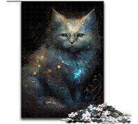 Puzzle 1000 pièces Chat Persan en Bois, pour Les Anniversaires, Les fêtes et la décoration intérieure(1000 pièces, 50x75cm)