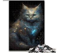 Puzzle 1000 pièces Chat Persan en Carton, Jeu interactif Familial, Casse-tête, Jouet éducatif 1000 pièces(26x38cm)