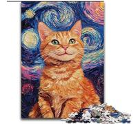 Puzzle 1000 pièces Chat Souriant, 1000 pièces, Cadeau, Jeu d'activités familiales pour Adolescents, Casse-tête Stimulant (Taille 26x38cm)