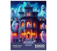 Puzzle 1000 PièCes Château EspritPuzzles Adulte Jeu Éducatif Défi Jouet Halloween Le Cadeau Parfait pour La Famille Et Les Amis Adultes Et Enfants À Partir De 14 Ans 70x50cm/1000pcs