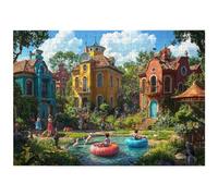 Puzzle 1000 Pieces Château, Puzzle Classiques, 70 x 50 cm, Décoration -4615