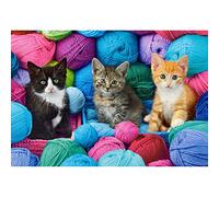 Chatons Dans Un Magasin De Laine - Puzzle 1000 Pièces