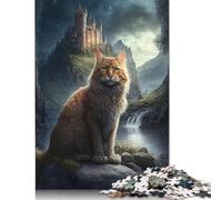 Puzzle 1000 pièces Chats sur Une planète Extraterrestre pour Adultes Puzzle Cadeau d'halloween en Papier Puzzles pour Adultes pour s'amuser en Famille et Jouer Le Soir 1000 pièces (75 x 50 cm)