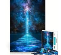 Puzzle 1000 pièces Chemin céleste vers Une Autre Dimension Jeu de Construction aux Bords Fins Activité intellectuelle stimulante et relaxante Cadeau de Noël Amusant (38x52cm)