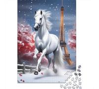 Puzzle 1000 pièces Cheval Art pour Adultes, Puzzle 1000 pièces, Jouet à Faire soi-même comme Cadeau d'anniversaire (75 x 50 cm)