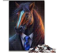 Puzzle 1000 pièces Cheval Boss pour Adultes, Taille 50x75cm, pour Adolescents et familles, décoration DIY Parfaite et défi cérébral