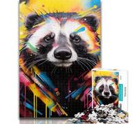 Puzzle 1000 pièces Cheval Graffiti Puzzle 1000 pièces pour Adultes et Adolescents, Jouets éducatifs, Jeux Anti-Stress, décoration Murale 75x50cm