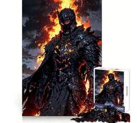 Puzzle 1000 pièces Chevalier du Destin volcanique pour Adultes Un Puzzle Stimulant la mémoire et la Force, Un Moment de détente agréable, Une création Originale et Pleine de Sens (38x52cm)