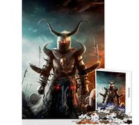 Puzzle 1000 pièces Chevalier maléfique Jeu éducatif pour Jouer en Famille et renforcer Les Liens Entre Les Couples Dimensions 38x52cm