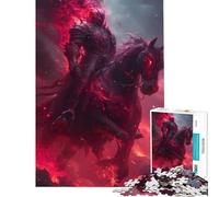 Puzzle 1000 pièces Chevalier Mort-Vivant Stimule Le Cerveau Décoration intérieure Jouet Anti-Stress Convient aux Enfants de 14 Ans et Plus (38x26cm)