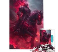Puzzle 1000 pièces Chevalier Mort-Vivant Stimule Le Cerveau Décoration intérieure Jouet Anti-Stress Convient aux Enfants de 14 Ans et Plus (50x75cm)