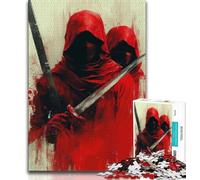Puzzle 1000 pièces Chevalier Ninja Magique pour Adolescents, Jouets éducatifs et Anti-Stress, idéal pour la décoration de Bureau (38x26cm)