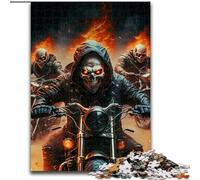 Puzzle 1000 pièces, Chevalier Squelette, en Carton, avec Jeu interactif Familial, pour Les 14 Ans et Plus, 1000 pièces(26x38cm)