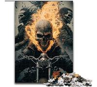 Puzzle 1000 pièces Chevalier Squelette pour Adultes, Taille 26x38cm, activités Amusantes à la Maison, Cadeau d'anniversaire, Cadeau de Voyage