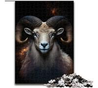 Puzzle 1000 pièces Chèvre de rêve en Bois, Un Casse-tête Stimulant pour Les Adolescents, idéal pour la décoration intérieure ou comme Cadeau(1000 pièces, 50x75cm)