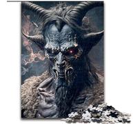 Puzzle 1000 pièces Chèvre Diable pour Adolescents, Cadeaux pour 14 Ans et Plus, décoration d'intérieur, Jeux de Famille, Cadeaux de Noël et d'anniversaire 26x38cm