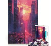 Puzzle 1000 pièces Chicago Cyberpunk pour Adolescents, Jouet Anti-Stress, décompression intellectuelle, Cadeau d'anniversaire Original 38x26cm