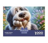 Puzzle 1000 pièces Chien Adorable en Papier recyclé pour Adultes et Enfants - Chiot Mignon, idée Cadeau, activité à la Maison, 52x38cm