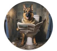 Puzzle 1000 pièces Chien Berger lisant Un Journal Puzzles en Carton Idéal pour s'amuser en Famille, se détendre et Offrir des Cadeaux de Vacances 67,5 x 67,5 cm
