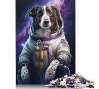 Puzzle 1000 pièces Chien dans l'espace pour Adultes et Adolescents (75 x 50 cm)