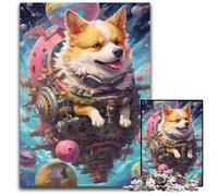 Puzzle 1000 pièces Chien étrange, activités Amusantes à la Maison, Cadeau d'anniversaire, Cadeau de Voyage 50x75cm/19,68x29,52 Pouces