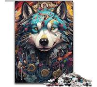 Puzzle 1000 pièces Chien mécanique coloré pour Adolescents, Cadeau Amusant pour Les Vacances à la Maison, Anti-Stress 26x38cm