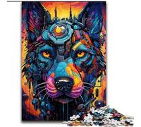 Puzzle 1000 pièces Chien mécanique coloré pour Adolescents, Cadeau Amusant pour Les Vacances à la Maison, Anti-Stress 26x38cm
