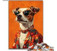 Puzzle 1000 pièces Chien Mode pour Adolescents, Cadeaux pour 14 Ans et Plus Entraînez Votre Cerveau et Vos Mains Cadeaux de Noël (50x75cm)