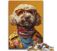 Puzzle 1000 pièces Chien Mode pour Adultes, Jeux Éducatifs, Décoration Maison, Collection Artistes, Beaux-Arts (38x26cm)