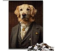 Puzzle 1000 pièces Chien rétro pour Adolescents, Cadeaux, Art intéressant, réduction du Stress, liste de souhaits avec Père Noël (14 Ans) (26x38cm)