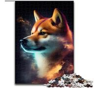 Puzzle 1000 pièces Chien Shiba Inu Cloud pour Adultes, Jeu Stimulant et Collection d'artistes, Beaux-Arts pour Les 14 Ans et Plus (50x75cm)