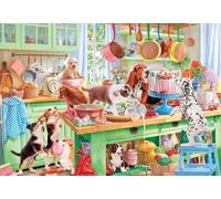 Puzzle 1000 pièces - Chiens dans la Cuisine
