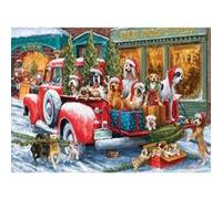 Puzzle 1000 pièces : Chiens sur camion par Ali Corti G
