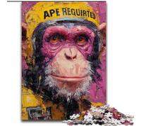 Puzzle 1000 pièces Chimpanzé pour Adultes et Adolescents, Collection d'artistes, Beaux-Arts (50x75cm)