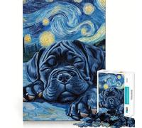 Puzzle 1000 pièces Chiot Cane Corso endormi,Assemblage Parfait,Jeu Artistique et intellectuel,Cadeau Amusant pour se détendre,idéal pour Un Anniversaire (38x26cm)