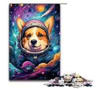 Puzzle 1000 pièces Chiot en Combinaison Spatiale pour Adultes idéal pour Les Adolescents de 14 Ans et Plus 75 x 50 cm