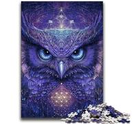 Puzzle 1000 pièces Chouette Fantastique pour Adolescents, Jouet de Divertissement Familial idéal comme Cadeau pour Toute la Famille 26x38cm