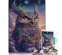 Puzzle 1000 pièces Chouette Fantastique pour Adolescents Jouet Éducatif Anti-Stress (50x75cm)