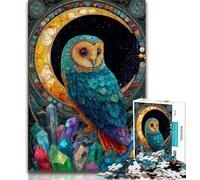 Puzzle 1000 pièces Chouette Fantastique pour Adultes, Jouet Éducatif Intellectuel Décompressant, Cadeau d'anniversaire, Cadeaux, Décoration Murale 38x26cm