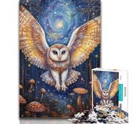 Puzzle 1000 pièces Chouette Fantastique Puzzle 1000 pièces pour Ados et Adultes, Jouets éducatifs, Jeux Anti-Stress, renforce l'amour Entre Couples 50x75cm