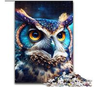 Puzzle 1000 pièces Chouette, idéal pour la décoration de la Maison et du Bureau, Les fêtes, Les Anniversaires et Les Cadeaux de Vacances (Taille 38x26cm)