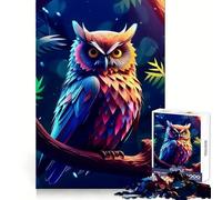 Puzzle 1000 pièces Chouette Incroyable Développe la logique, favorise la Pleine Conscience, est Un Cadeau précis et attentionné (38x52cm)