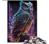 Puzzle 1000 pièces Chouette Puzzles Adultes 1000 pièces Idéal pour la décoration de la Maison et du Bureau, Cadeau Parfait pour Un Anniversaire Taille 26X38CM