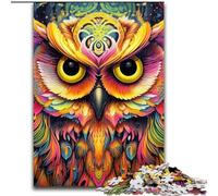 Puzzle 1000 pièces Chouette Rose Puzzle 1000 pièces pour Adultes avec Jeu interactif Familial, pour Les 14 Ans et Plus (Taille 26x38cm)